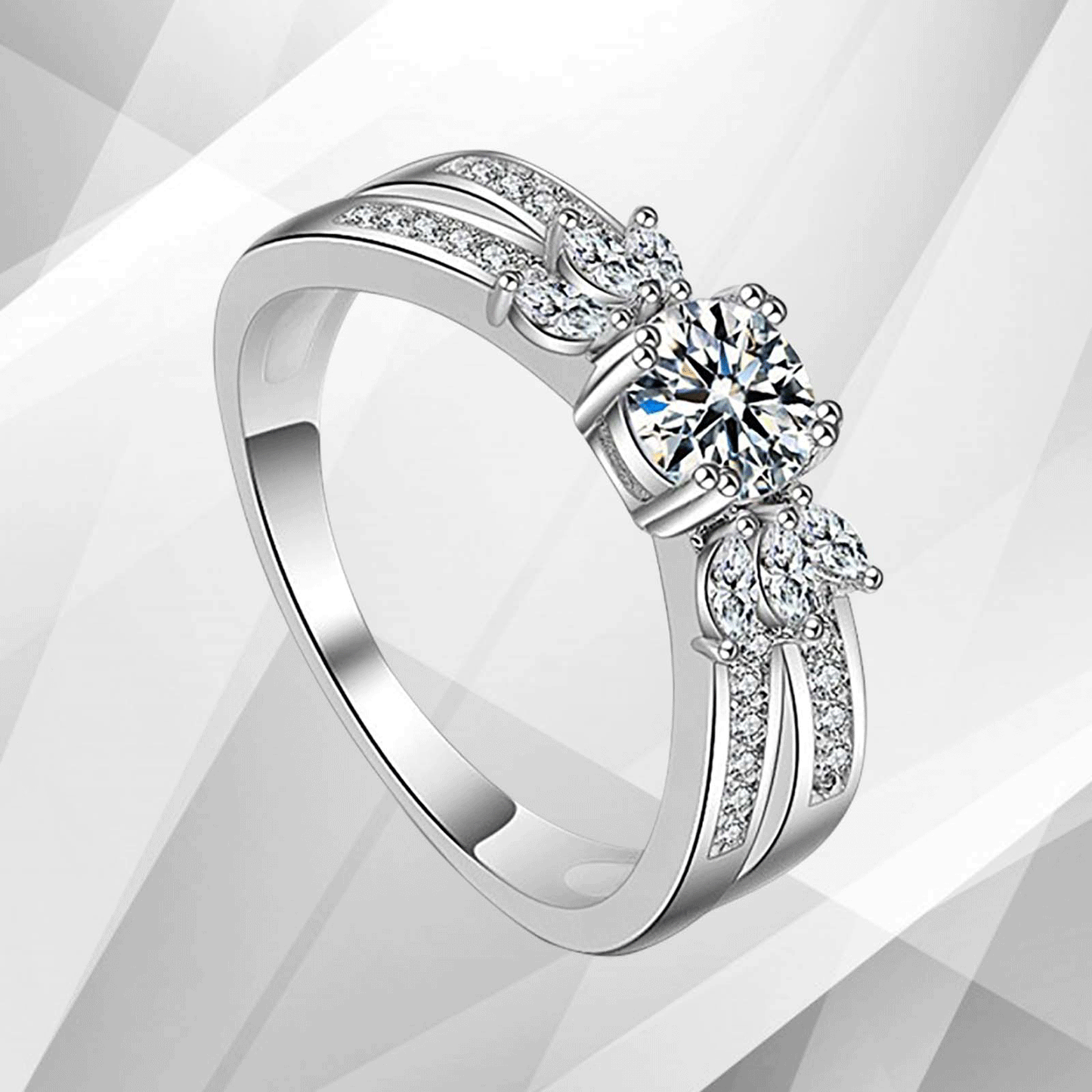 2.00Ct Round-Cut Diamond Solitaire Bridal Engagement Ring 18Ct White