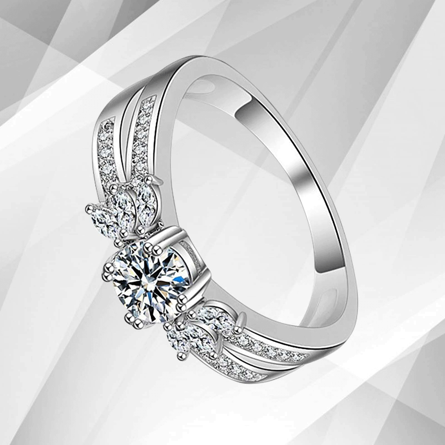 2.00Ct Round-Cut Diamond Solitaire Bridal Engagement Ring 18Ct White