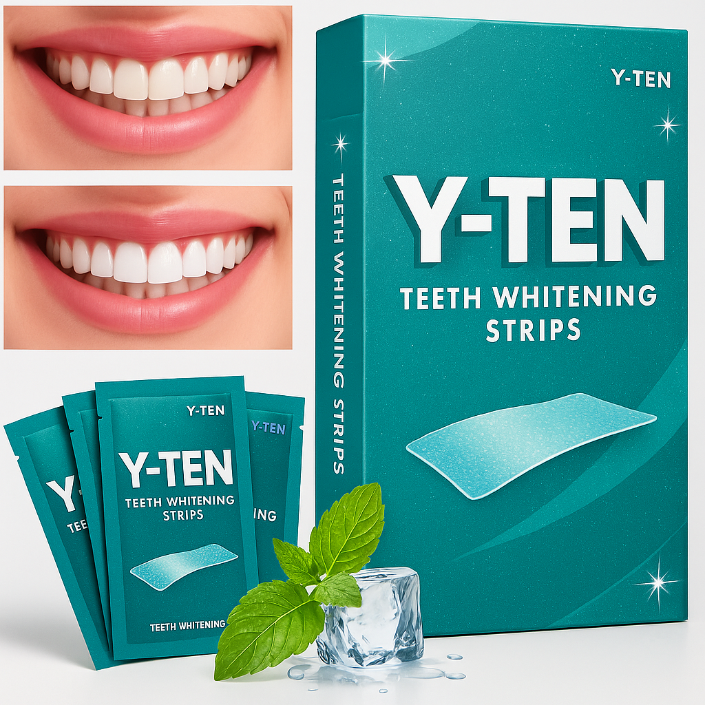 Y-TEN Teeth Whitening Strips – Safe, Gentle & Effective Whitening