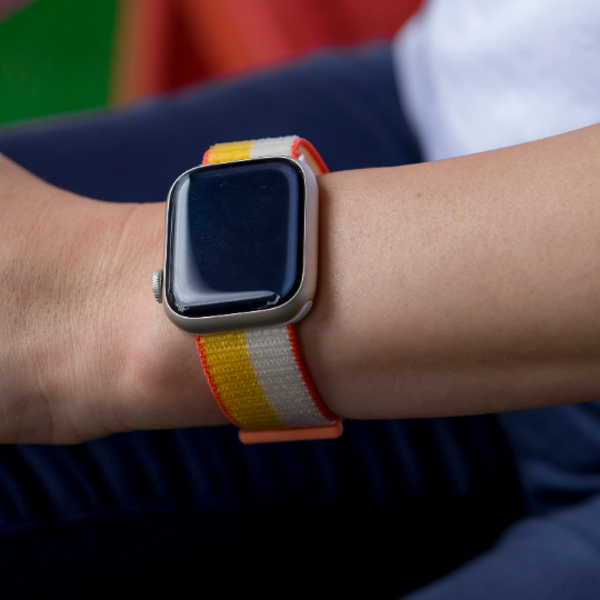 Apple Iwatch Watch Dual Colour Nylon Strap Band For Series 7 6 5 4 3 2