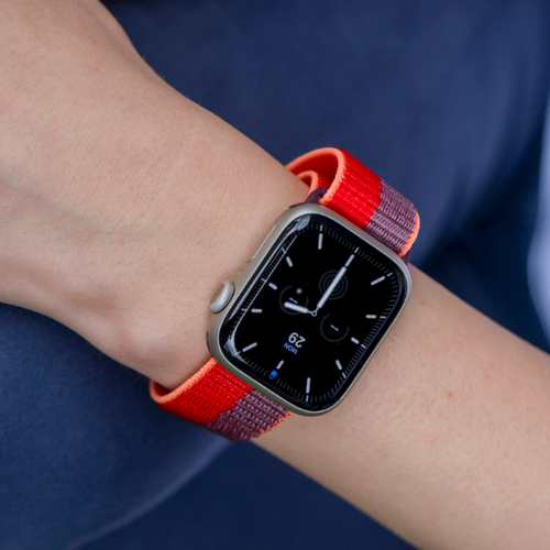 Apple Iwatch Watch Dual Colour Nylon Strap Band For Series 7 6 5 4 3 2